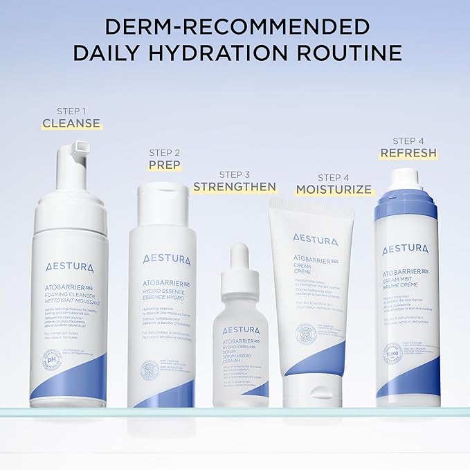 AESTURA ATOBARRIER365 Cream Mist with 10,000ppm Ceramides | Moisture Barrier Support, Ultra-Fine Hydrating Mist, Suitable for Dry Skin, 120ML / 4.06 fl.oz.