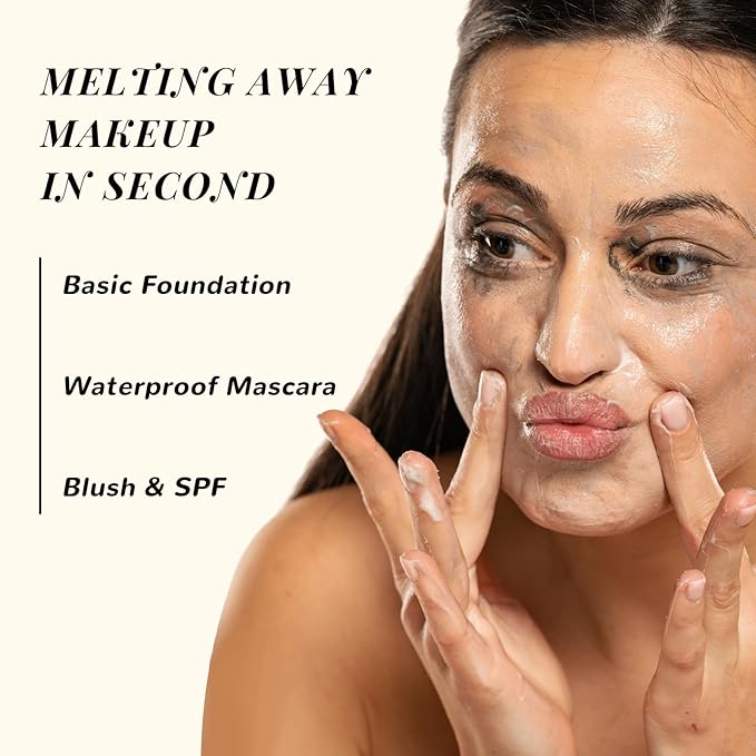 ANAI RUI Turmeric Makeup Remover Balm, Turmeric Cleansing Balm, Face Exfoliator for Melting Makeup, Cleansing Pores & Blackheads, Hydrating, Smooth Skin, 3.5OZ