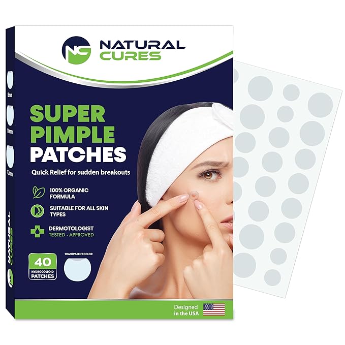 Dot Pimple Patches for Face β Hydrocolloid Acne Patches for Quick Zit Relief And Blemishes, Invisible Spot Stickers That Stay All Night, Gentle for All Skin Types, Oil-Free (40 Count)