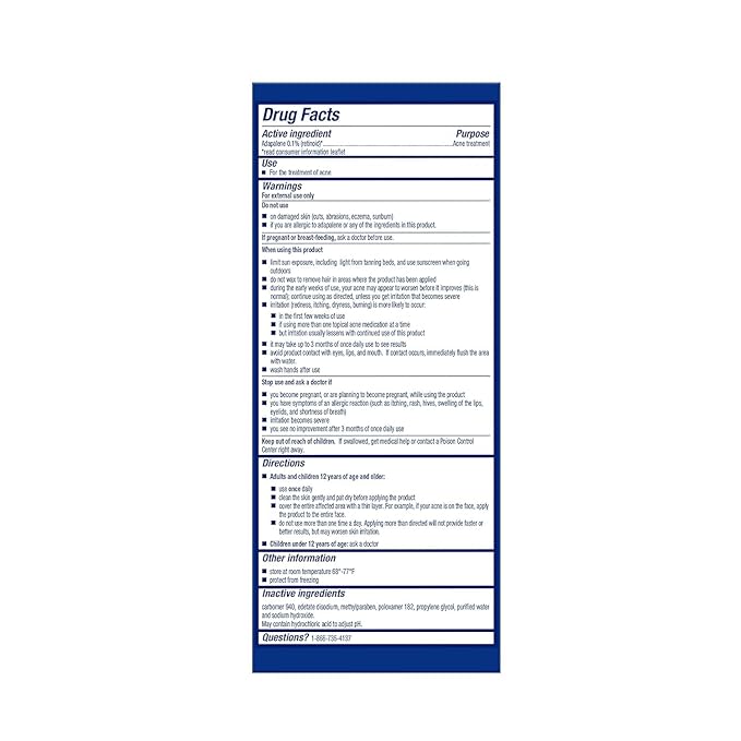 Differin 30 Day Gel & Night Moisturizer Set: Acne Treatement Gel (15g tube) & Restorative Night Moisturizer (2.5 oz), Gentle Skin Care for Acne Prone Skin, Fragrance Free, Mother's Day Gifts