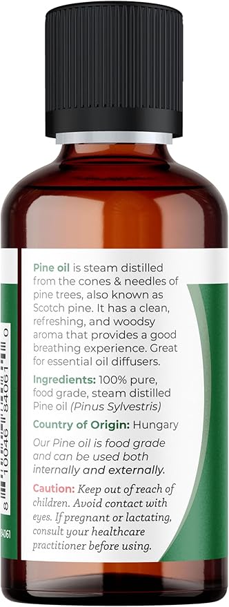 Viva Doria Pine Needle Essential Oil, 100% Pure, Natural, Pine Essential Oil, Undiluted, for Aromatherapy | Food Grade, 30 mL (1 Fluid Ounce)