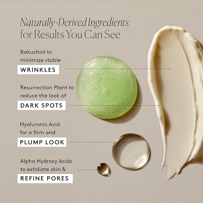 Naked & Thriving The Advanced Renewal Routine | Restore Ultra-Rich Night Cream (50g) + Refresh Gentle Enzyme Cleanser (120ml) + Renew Resurfacing Night Serum (30ml) (Set of 3)