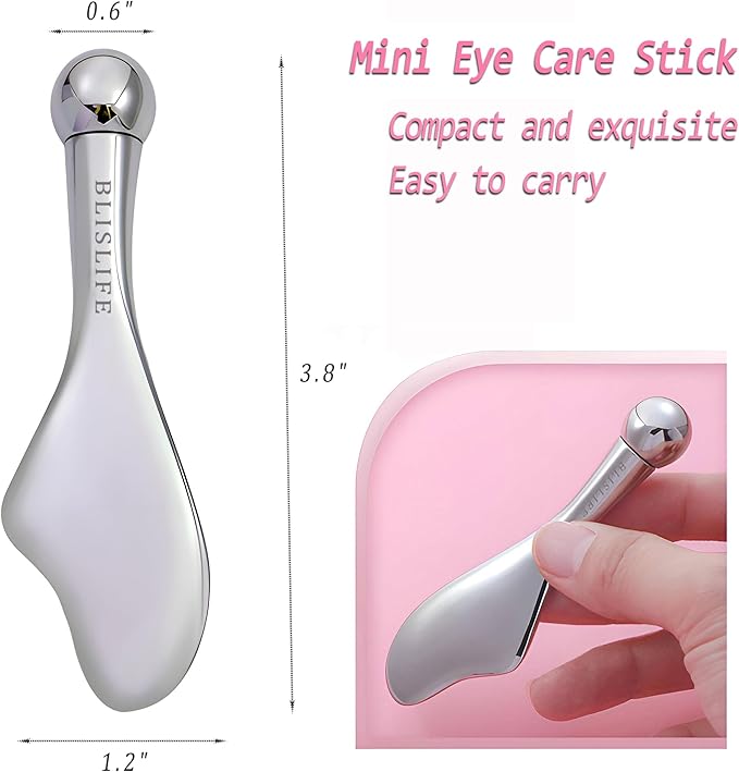Eye Massage Roller Set,Quickly Reduces Eye Puffiness, Minimizes Wrinkles, Fine Lines and Dark Circles.