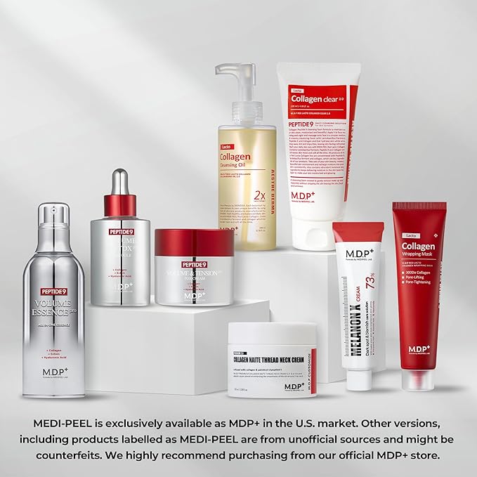 MDP+ RED LACTO COLLAGEN CLEANSING OIL 2.0, Pore Control, Deep Cleansing|6.76oz/200ml,Daily Makeup Remover, Blackhead Melting, Pore Cleanser, Korean Facial Cleanser