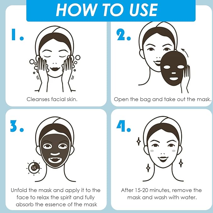 12 Pack Face Mask Skin Care,Sheet Mask Set,Facial Masks for Women Care, Skincare Hydrating Face Masks,Moisturizing,Soothing,Premium for All Skin Types