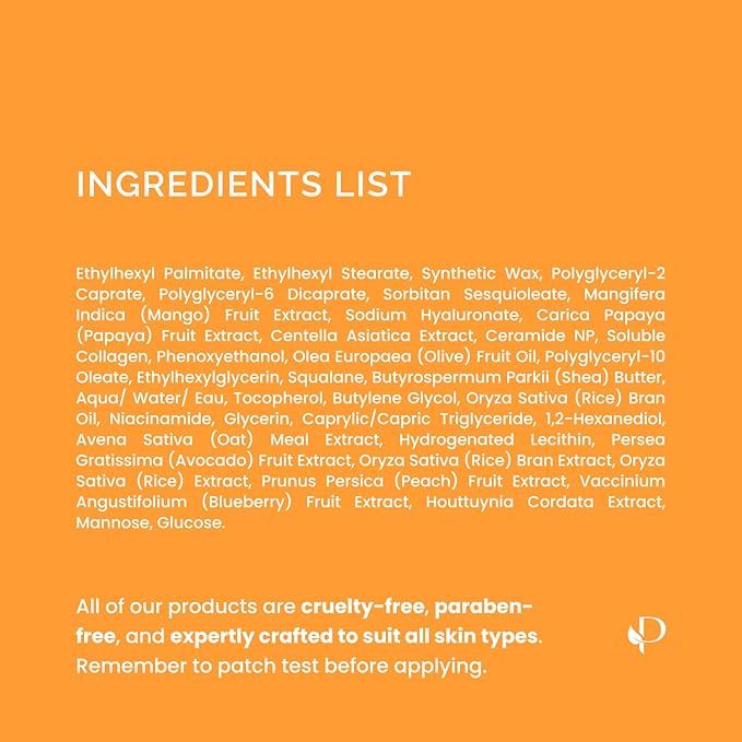 PLANTIFIQUE Korean Cleansing Balm Makeup Remover with Papaya Extracts, Hyaluronic Acid, and Ceramide - Nourishing Melting Cleanser for All Skin Types, 1.41 oz / 40 g