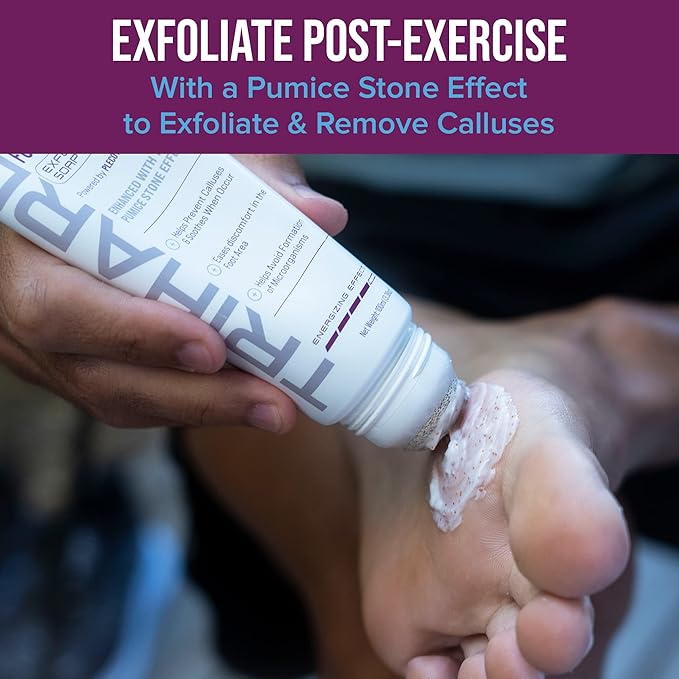 TRIHARD Active Foot Spa Kit - Foot Spray, Foot Soak Salts, Exfoliating Soap - Pedicure Set for Dry, Cracked Feet - Detox Foot Soak With Epsom Salts - Scrubber, Callus Remover