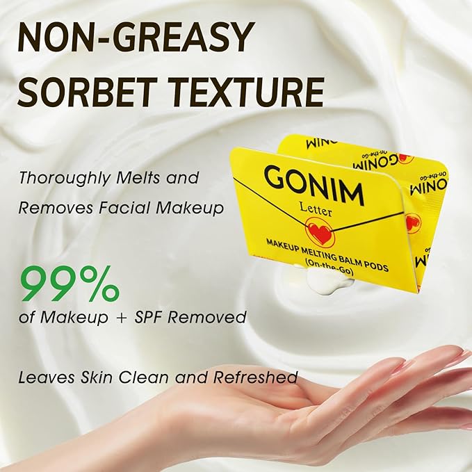 Makeup Remover Cleansing Balm On-The-Go | Made with Olive Oil & Hyaluronic Acid | Refreshing Finish | Highly Effective | Gentle for All Skin Types | Mini Travel Size Pods with 15 x 0.106 oz