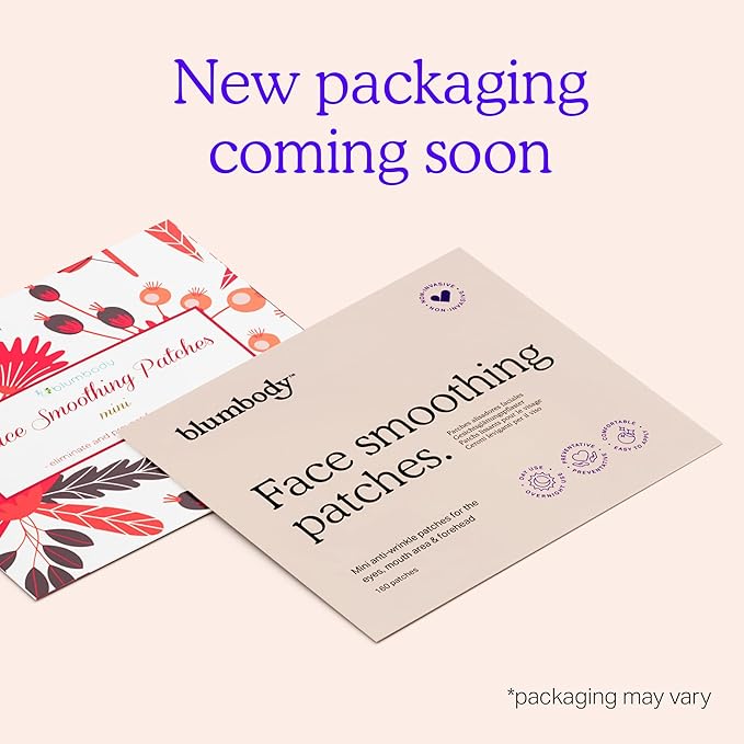BLUMBODY Face & Forehead Wrinkle Patches – Mini Anti-Wrinkle Facial Patches for Eyes, Mouth & Forehead – Triangle Non-Silicone Face Tape for Elevens, Crows Feet and Fine Lines – 160 Facial Patches