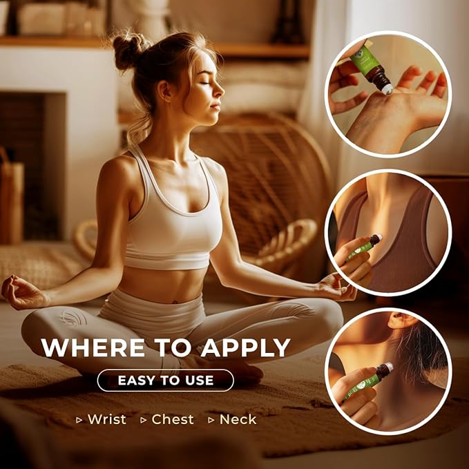 Gya Labs Health Guard Essential Oil Roll on - Protective On Guard Essential Oil Roller - 100% Pure Natural, Aromatherapy Blend with Tea Tree & Eucalyptus, Travel Size (0.34 Fl Oz)