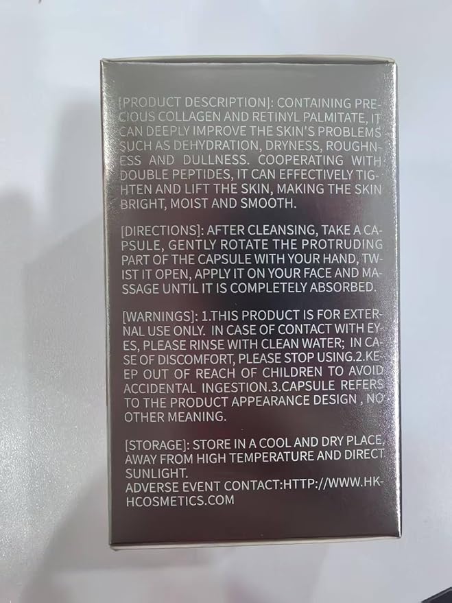 Retinol Collagen Anti-Aging Wrinkle 60 Capsules Face Serum with scissors,Vitamin A Retinol Anti-Aging Serum,Visibly Smooth Fine Lines & Wrinkles.Smooth,Hydrate and Moisturize,Travel Portable