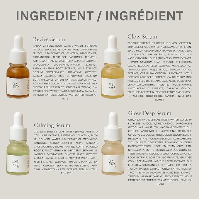 Beauty of Joseon Hanbang Serum Discovery Kit Gift Set Moisturizing Tester Travel Size Mini Korean Skincare 0.3 Fl.Oz 10ml EA