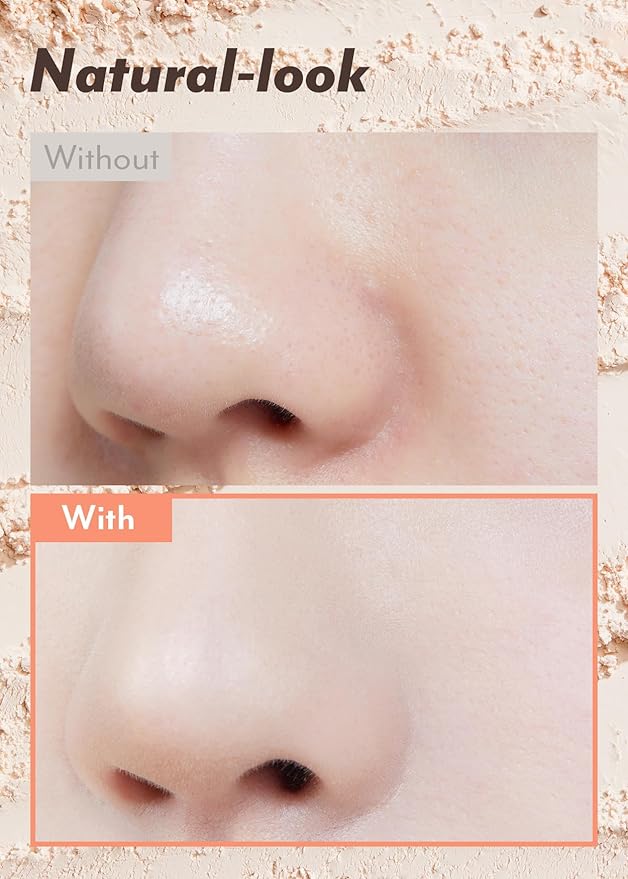 I'M MEME Skin Fit Tone Up Pact, 0.35 Oz + NOONI Korean Cleansing Oil - Snow Aqua 0 LHA Toning Pore Care Korean Facial Oil Cleanser, 6.76 fl.oz Bundle