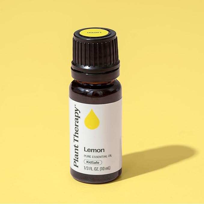 Plant Therapy Lemon Essential Oil for Diffusing, 10 mL (1/3 oz) 100% Pure, Undiluted, Natural Aromatherapy, Lemon Oil for Skin & Cleansing, Energizing & Uplifting, Therapeutic Grade