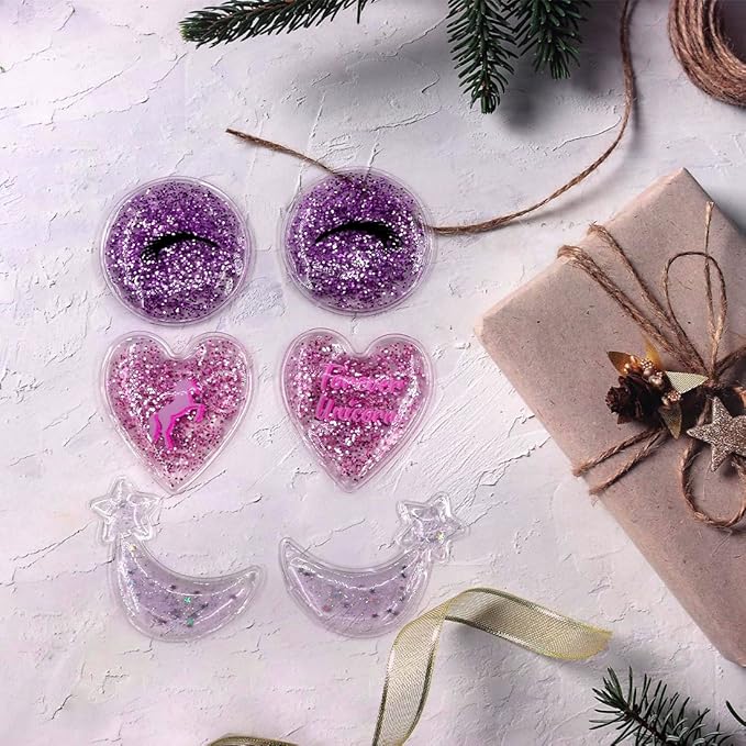 Gel Eye Ice Pack, Cooling Eye Pad, Cooling Eye Masks Hot & Cold Treatment for Eye Strain, Eye Swelling, Eye Redness, Puffy Eyes, Dark Circles, Smooth Fine Lines, and Eye Recover Surgery. 6 PCS