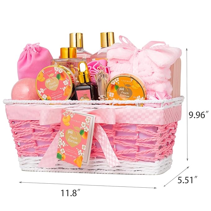 Luxury Mothers Day Gift for Mom - Premium 21-Piece Relaxing Bath & Body Gift Set for Women, Self Care Gift Set with Necklace & More | Christmas Gifts, Birthday Present, Holiday, Anniversary Gift Idea