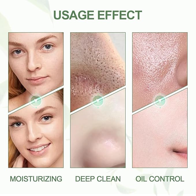 Green Tea Clay Stick, Clay Mask for Face with Green Tea Extract, Green Tea Mask Stick, Green Tea Deep Cleanse Mask, Deep Pore Cleansing, Moisturizing for Men and Women, All Skin Types (2 PCS)