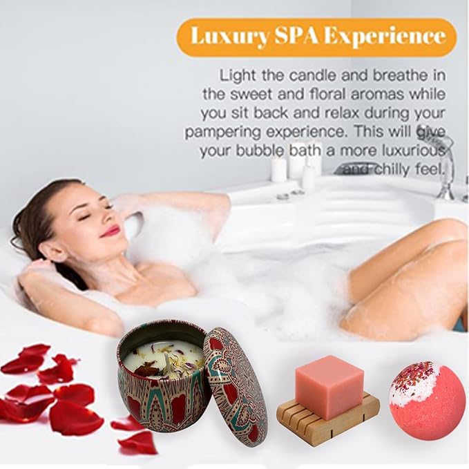 Birthday Gifts for Women Best Friend,Personalized Unique Gift Basket with Bath Bombs and Scented Candles for Mom,Wife,Girlfriend,Sister Relaxation,Inspirational Sunflower