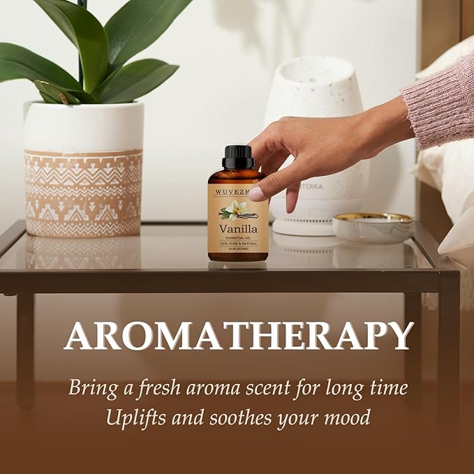 Vanilla Essential Oils 240ML, Pure Vanilla Essential Oil for Aromatherapy Diffuser - 8 Fl Oz
