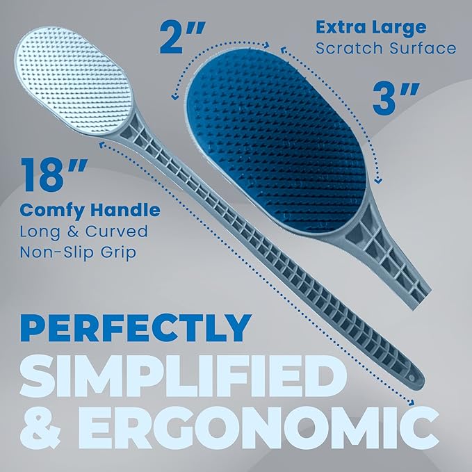 The Ultimate Back Scratcher, Scalp Massager, Back Massager & Exfoliator Large Scratch Surface, Gifts for Men Women, Itch Reliever - an All Body Scratcher Gives a Deep Soothing Scratch