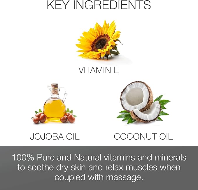 Bon Vital' Rice Bran Oil, 100% Pure and Cold Pressed Carrier Oils for Diffusers, Professional Massage Oil, Best Beauty Secret for Soft & Smooth Skin, Moisturizer, 8 Ounce Bottle