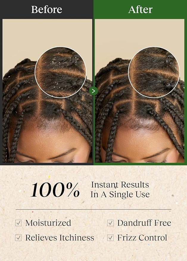 Braid Rev Scalp Cleansing Toner & Sleeping Oil Balm Set, Scalp Treatment for Itchy Hair, Nourishing for Dry Scalp, Moisturizing Braid, Detoxify