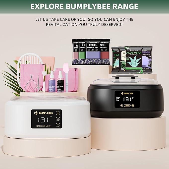 Paraffin Wax Machine for Hand and Feet - 3500ml Hand Wax Paraffin Machine with 8 Pcs Aloe Vera Paraffin Bath, Moisturizing and Exfoliating