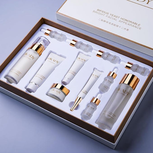 O'KADY Anti Aging Skin Care Sets Valentine's Day skincare gift set Gentle Facial Skin Care Sets & Kits for Wife Mom Women Girl Valentine's Day (12 Piece)