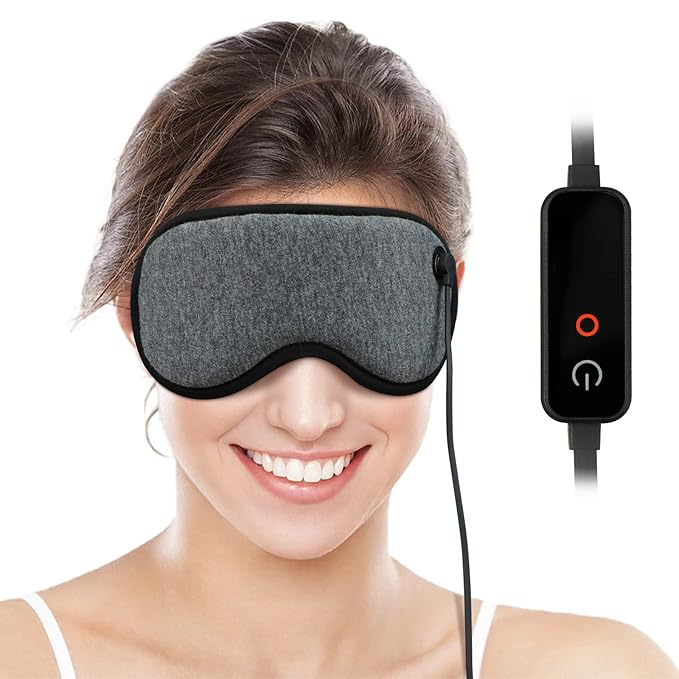Heated Steam Eye Mask, Warm Compress For Eyes, Pressure Relief Eye Mask For Sleeping, Relieve Eye Fatigue and Eye Strain