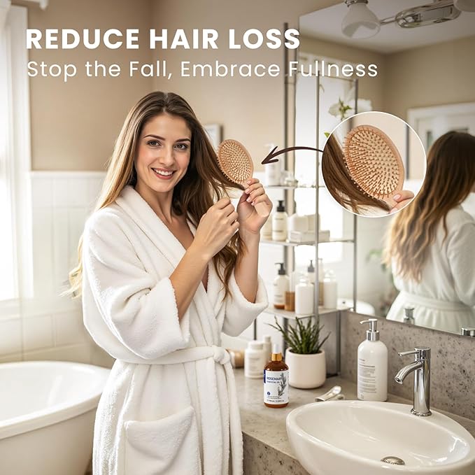 HIQILI Rosemary Oil for Hair Growth, Alleviate Hair Loss, Reduce Dandruff and Relieve Greasiness of The Scalp, Includes Travel Bottle - 3.38 Fl Oz/100 ML