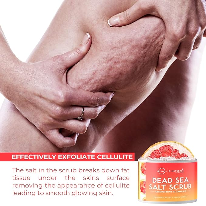 O Naturals Exfoliating Grapefruit Dead Sea Salt Scrub and Coffee Arabica Scrub Bundle