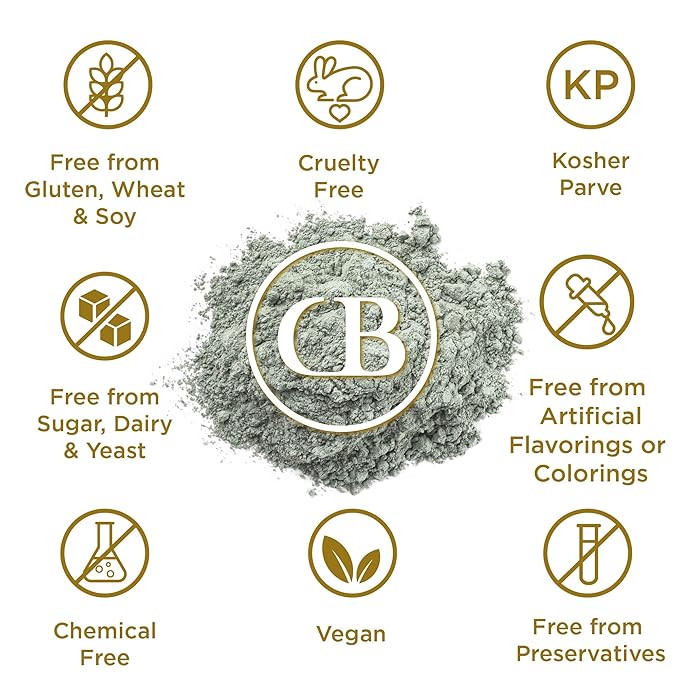 CB Calcium Bentonite - Indian Healing Clay 16oz - Deep Pore Cleansing & Maximum Detoxification Formula - Facial and Body Mud Mask - Living Clay - We are THE Source!