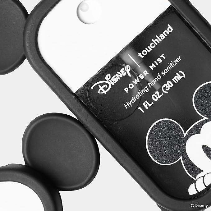 Touchland & Disney Special Edition Hand Sanitizer + Mist Case, Scented & Stylish Hydrating Sanitizer Spray Bundle, Travel Size, Dye Free
