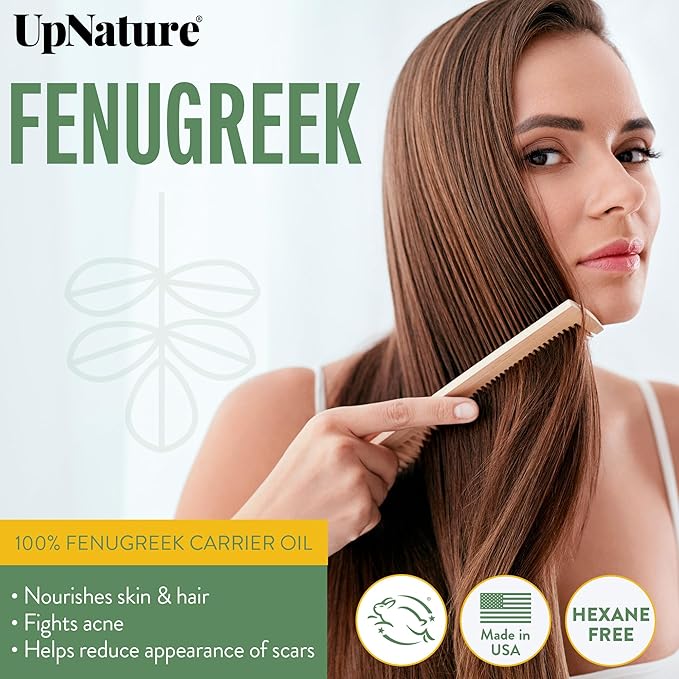 UpNature Fenugreek Oil - 100% Pure Fenugreek Seed Extract Essential Oil, 2oz