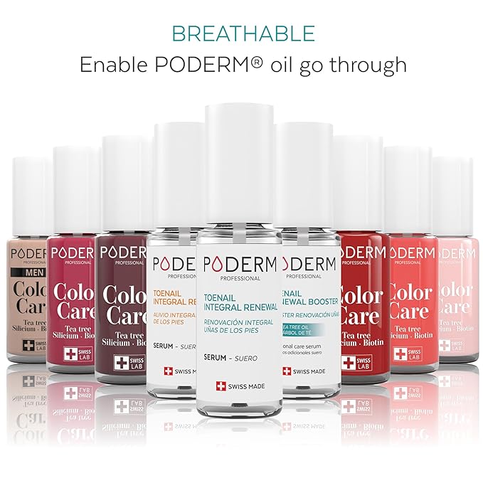 PODERM – 100% NATURAL NAIL REPAIR - Revitalizes Damaged and Split Nails with Hydrating & Exfoliating Formula – Effective Nail care : Also Acts as a Nail Strengthener for Damaged Nails – Swiss Made