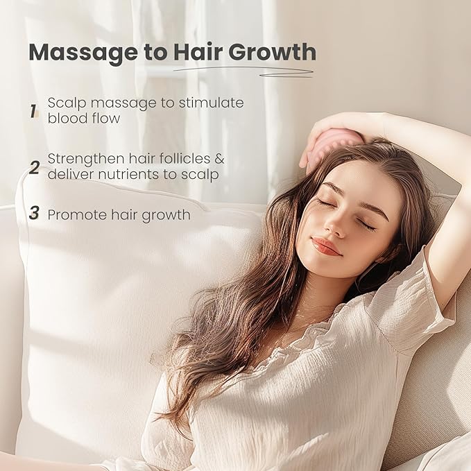 AIMIKE Hair Scalp Massager Shampoo Brush, Soft Silicone Scalp Brush Hair Scrubber, Hair Washing Scalp Exfoliator Brush for Dandruff, Shower Hair Scrubber & Wet Dry Scalp Massager - Pink