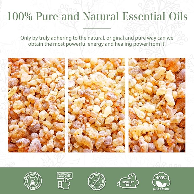 Frankincense Essential Oil 100ML, Essential Oils for Diffuser, Humidifier, Aromatherapy, Perfect for DIY Soap, Candle, Bath Bombs Making