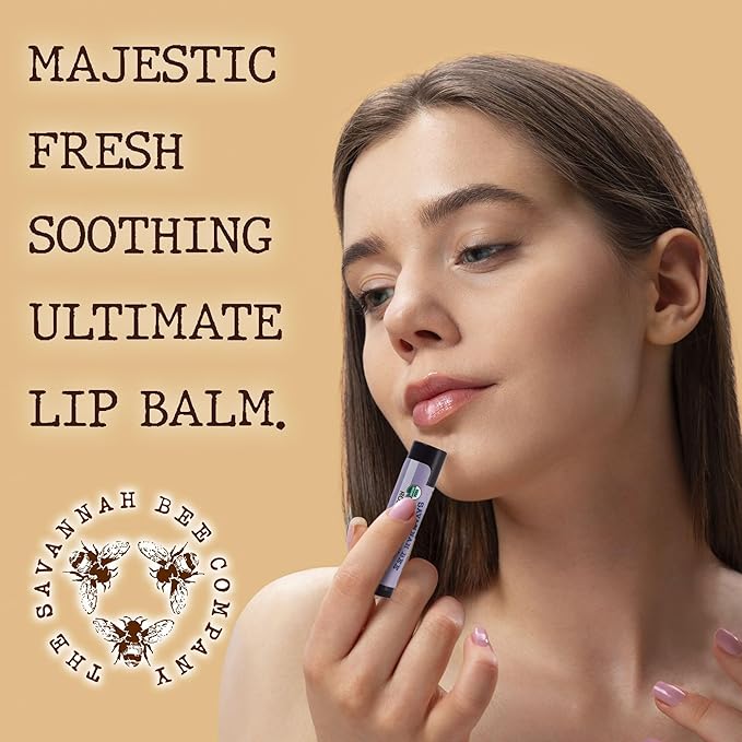 Savannah Bee Company Lip Balm - Lip Moisturizer for Chapped Lips - Hydrating Lip Balm with Pure Honey