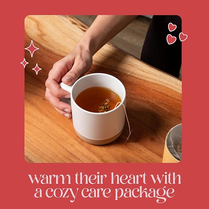 Unboxme Luxe Get Well Soon Gift Box for Women | Organic Self Care Package with Bath Bomb, FLuffy Socks, Mug, Lemon Ginger Tea Set, Candle & Warm Hugs Card | Feel Better Basket