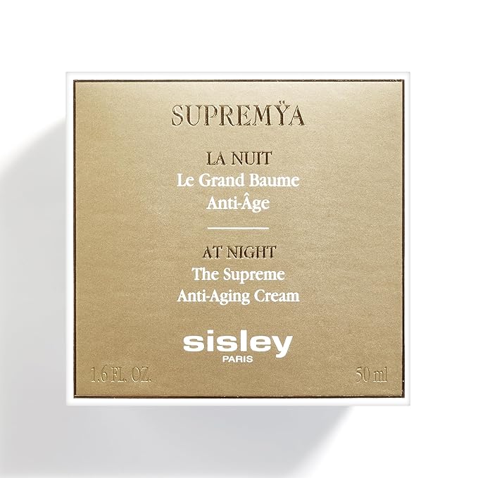 Sisley Paris Supremya at Night The Supreme Anti-Aging Cream - 50 mL - Lightweight, Rich Face Cream - Helps Reduce Look of Wrinkles - For Dry Skin Types - Non-Comedogenic