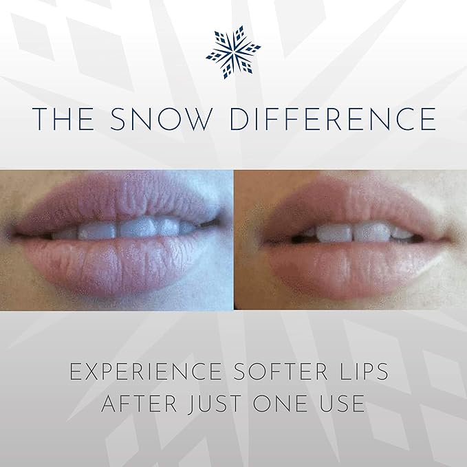 SNOW Lip Exfoliating Sugar Scrub - Lip Scrub Exfoliator for Plump & Soft Lips - Care Product with Jojoba Oil Moisturize Dry Lips Care Kit Essential Lavender & Mint