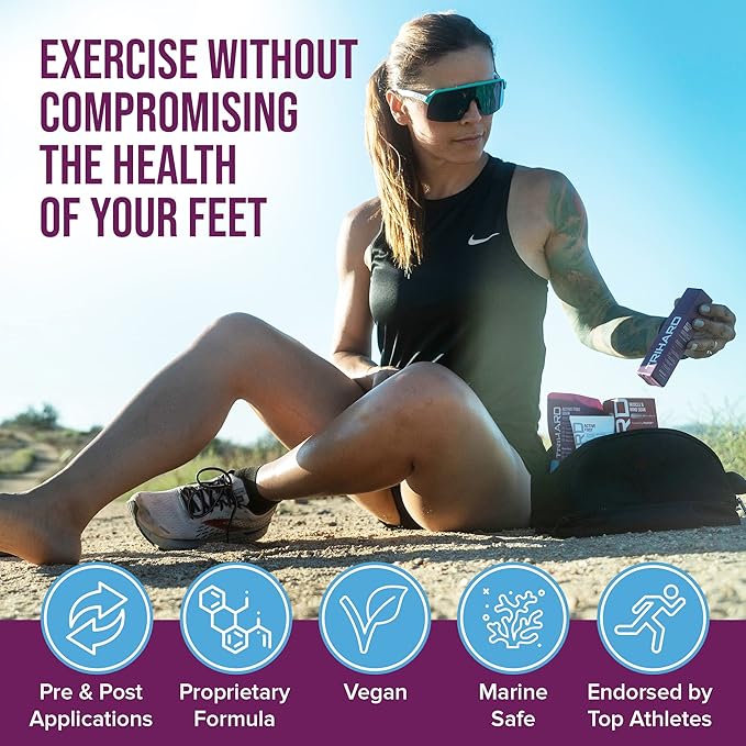 TRIHARD Active Foot Spa Kit - Foot Spray, Foot Soak Salts, Exfoliating Soap - Pedicure Set for Dry, Cracked Feet - Detox Foot Soak With Epsom Salts - Scrubber, Callus Remover