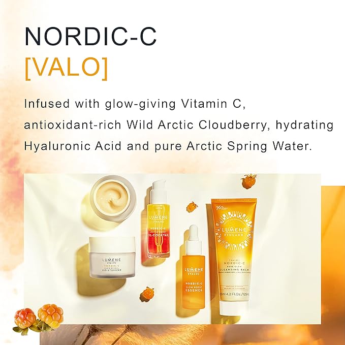 Lumene Bright Under Eyes Bundle - Glow Boost Eye Serum & Glow Awakening Eye Cream - Brightening Eye Cream and Eye Serum with Vitamin C for Dark Circles, Dullness, & Puffiness (2-Piece Set)