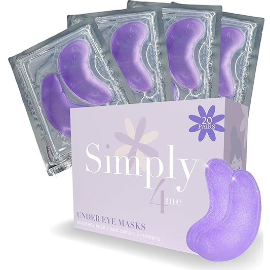 Under Eye Masks (20 Pairs) Collagen & Hyaluronic Acid - Reduce Wrinkles, Dark Circles, Puffy Eyes, Bags, Anti Aging Patches & Face Moisturizer Sensitive Skin Safe- Mothers Day