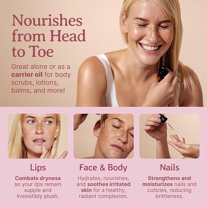 Bella Terra Oils - Organic Grape Seed Oil 2 oz - Cold-Pressed, Abundant in Vitamin E & C, Linoleic Acid, Omega-6 Fatty Acids, A Luxurious Elixir for Radiant Skin