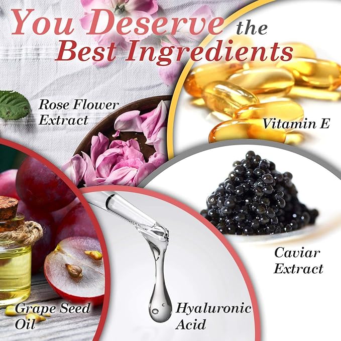 Complete Skincare Routine - Under Eye and Forehead 24K Gold Patches, 3 in 1 Jade Kit and Under Eye and Forehead Caviar Patches