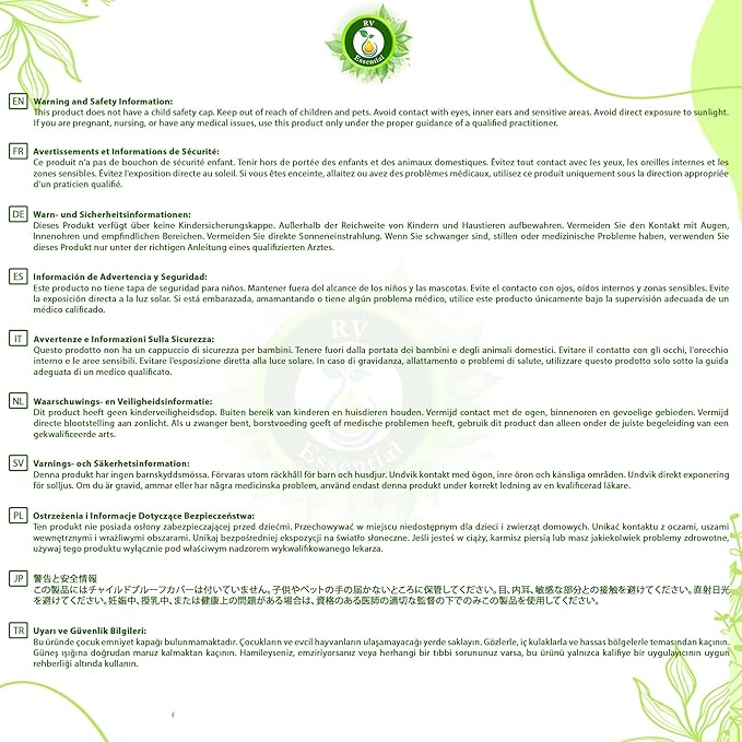 R V Essential Pure Labdanum Essential Oil 15ml (0.507oz)- Cistus Ladaniferus (100% Pure and Natural Steam Distilled)