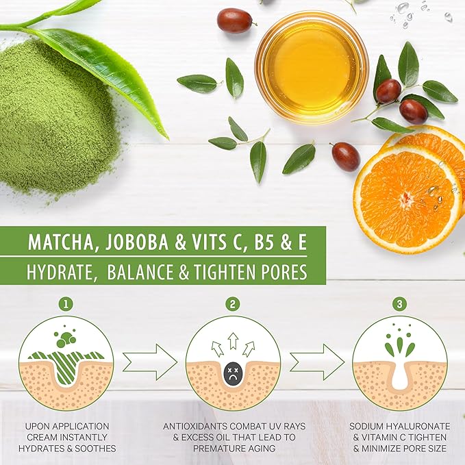 LILY SADO TEA+C™ Green Tea & Vitamin C Moisturizer - Antioxidant, Anti-Aging Anti-Wrinkle Daily Moisturizing Lotion - Hydrates, Softens, Firms & Tones for Luscious, Radiant Skin. For Women & Men