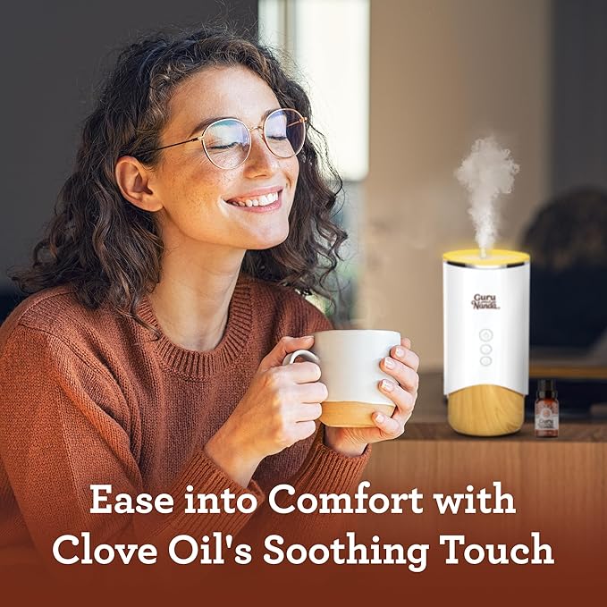 GuruNanda Clove Essential Oil - Pure, Natural & Undiluted for Aromatherapy and Diffuser - 15 ml