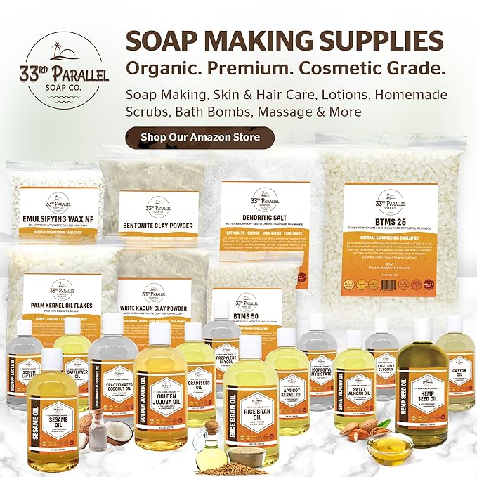 ORGANIC SWEET ALMOND OIL (32 oz) Premium Cold Pressed Unrefined | 100% Pure Sweet Almond Oil for Skin, Face, Hair, Soap Making | Carrier for Essential Oils | Available in Bulk | 32 FL OZ